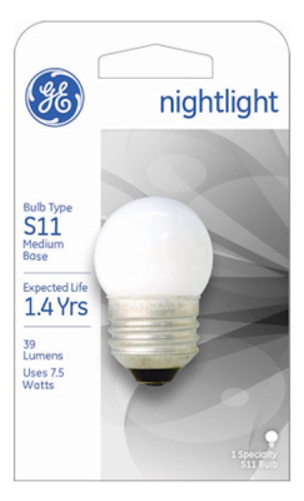 GE 7-1/2W Night Bulb
