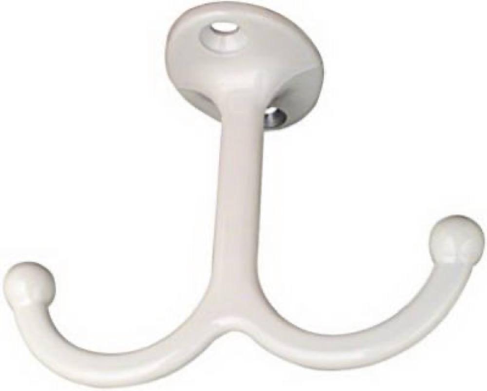 2PK WHT Undershelf Hook