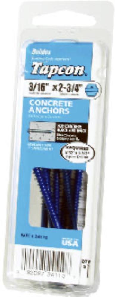 8PK3/16x1-1/4Con Anchor