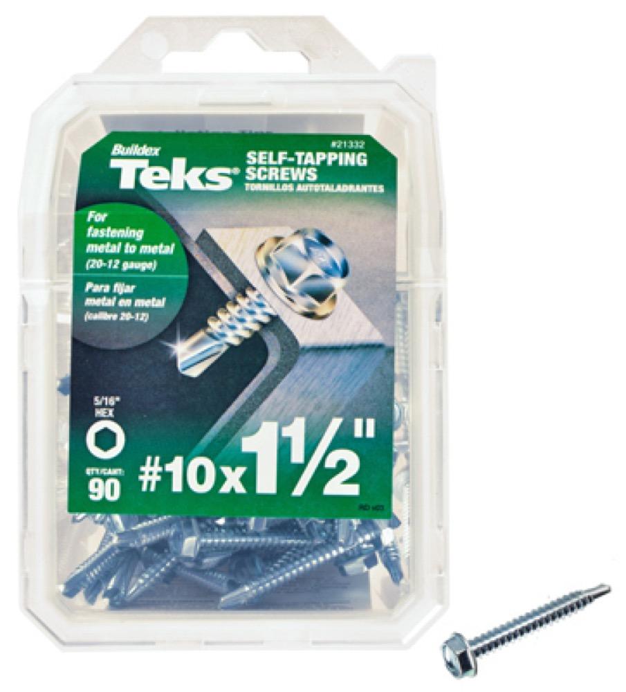 90PK#10x1-1/2"Hex Screw