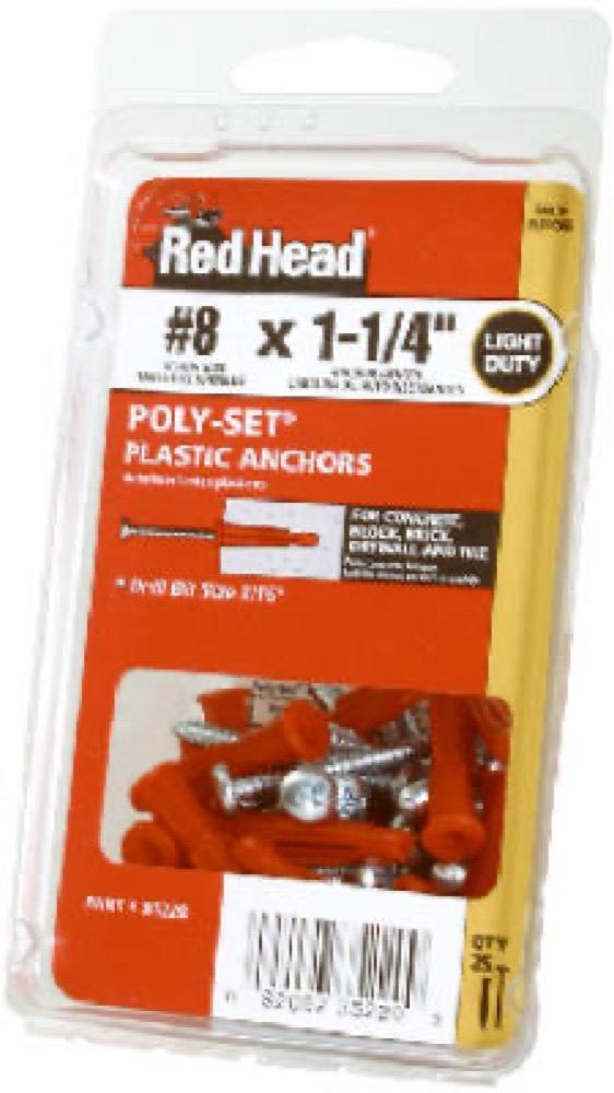 20PK 1-1/4" Plas Anchor