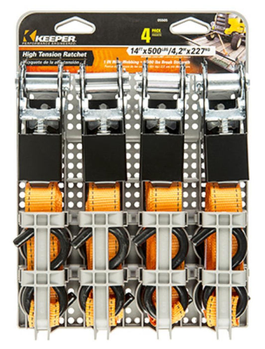 4PK 14'Ratchet Tie Down