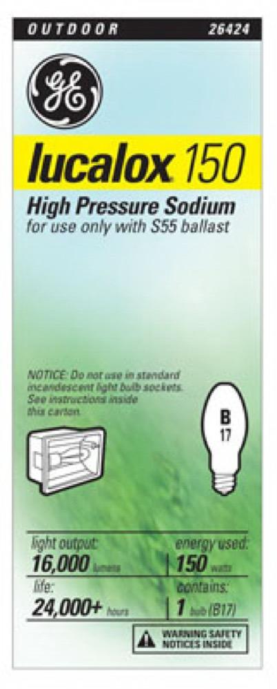 GE 150W HighPres Lamp