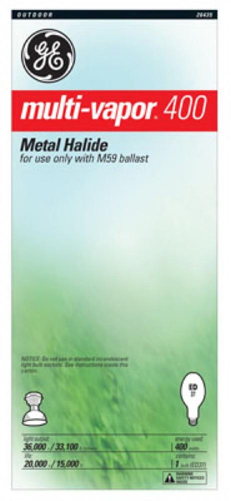 GE 400W CLR Halide Lamp