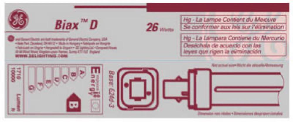 GE 26W Comp Fluo Bulb