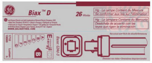 GE 26W Comp Fluo Bulb