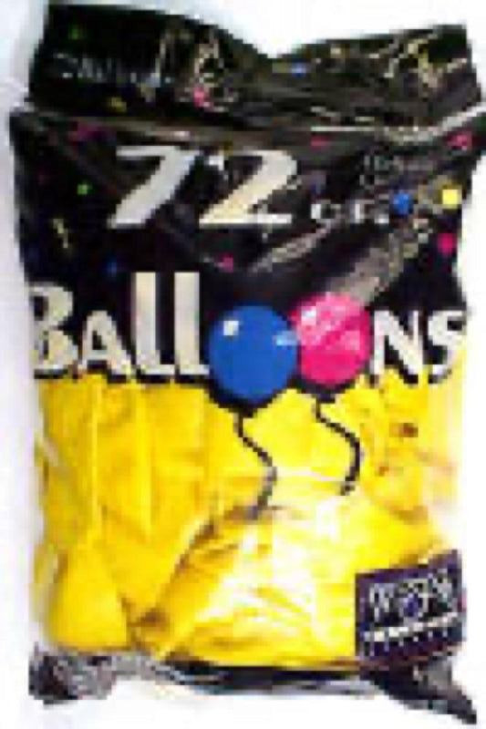 72CT YEL Helium Balloon