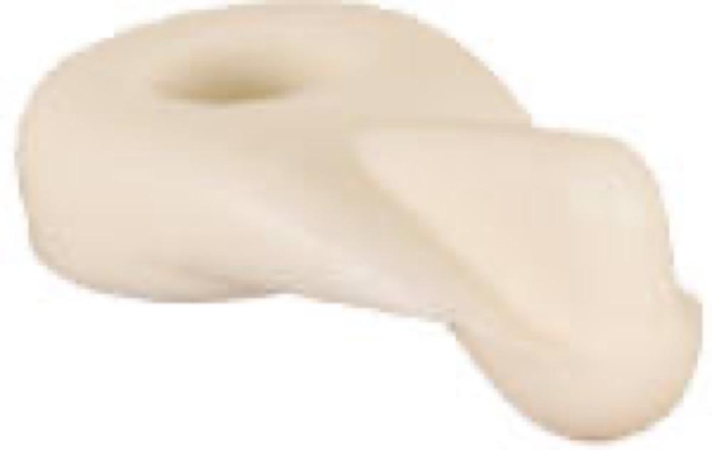 8PK WHT Nyl Turn Button