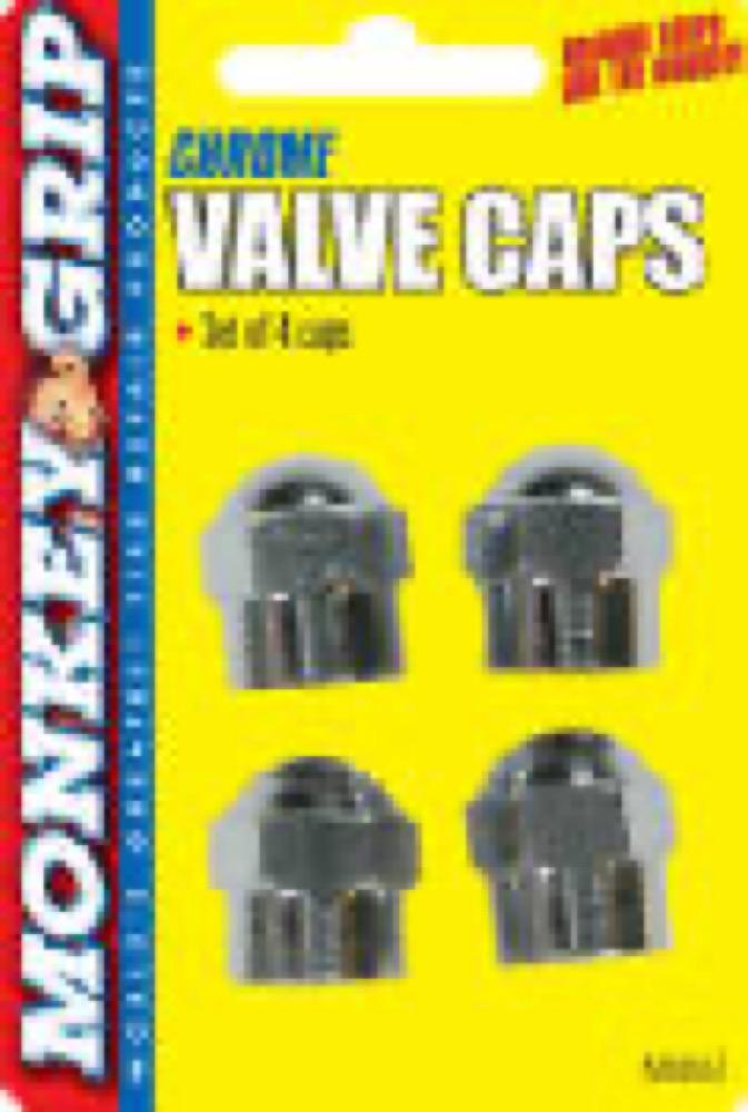 4PK CHR Hex Valved Cap