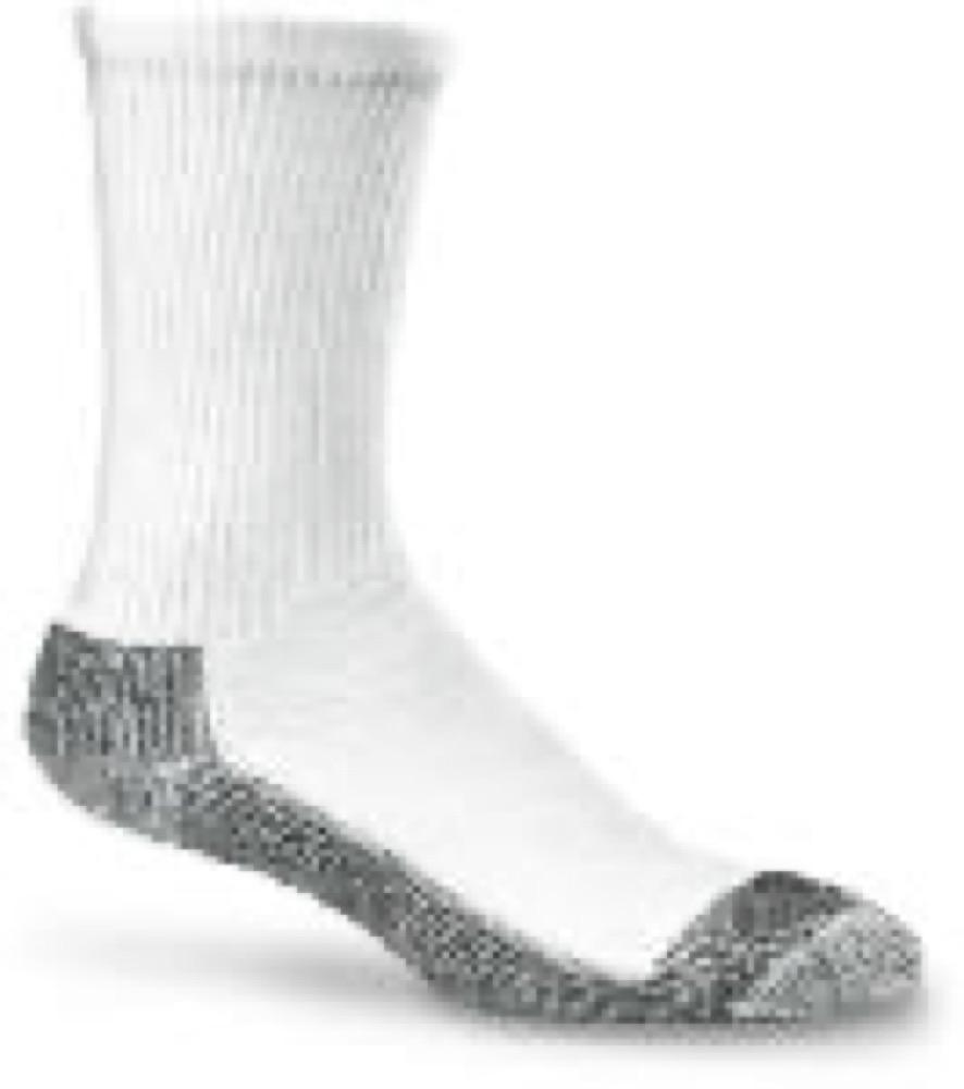 MED WHT DBL Sole Sock