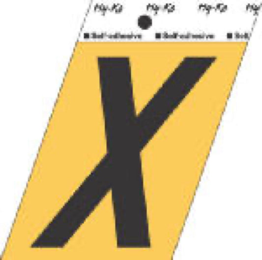 3-1/2"ALU Adhes LetterX