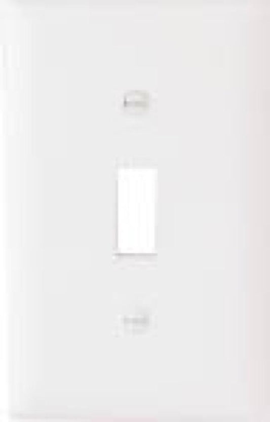 10PK WHT 1G Wall Plate