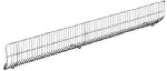 3'x3" Wire Bin Front