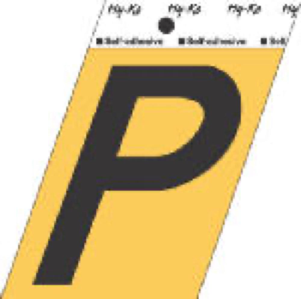 3-1/2"ALU Adhes LetterP