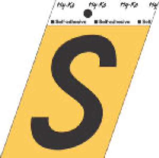 3-1/2"ALU Adhes LetterS