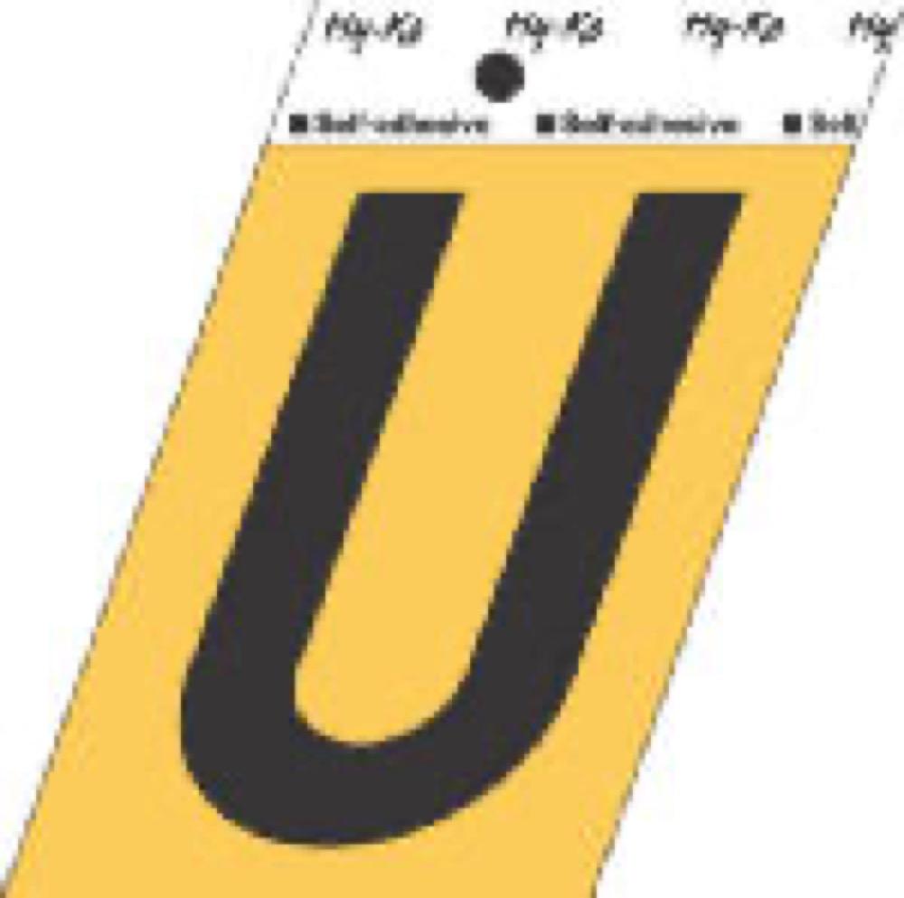 3-1/2"ALU Adhes LetterU