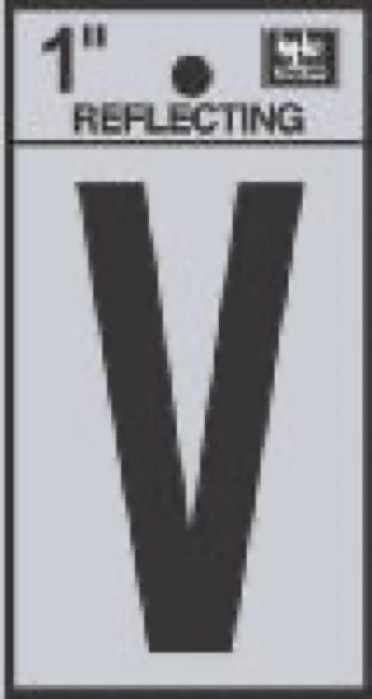 1" BLK Letter V