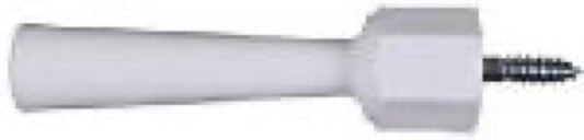 2PK WHT Jamb DR Stop