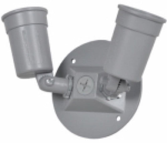 ME GRY RND DBL Lamp