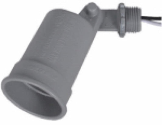 ME GRY WP Porc Lamp