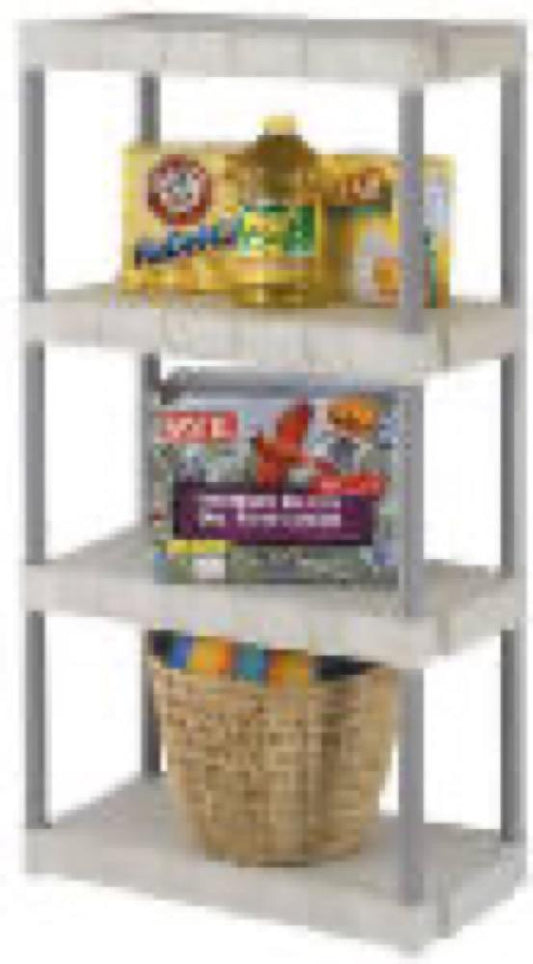 4Shelf Taupe Shelf Unit