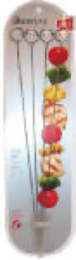 4PK 12" CHR FLT Skewer
