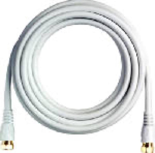 12' WHT RG6 Coax Cable