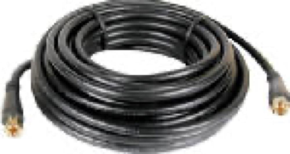 25' BLK RG6 Coax Cable