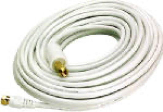 50' WHT RG6 Coax Cable