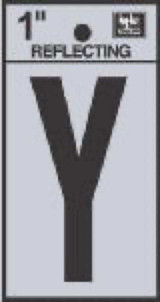 1" BLK Letter Y
