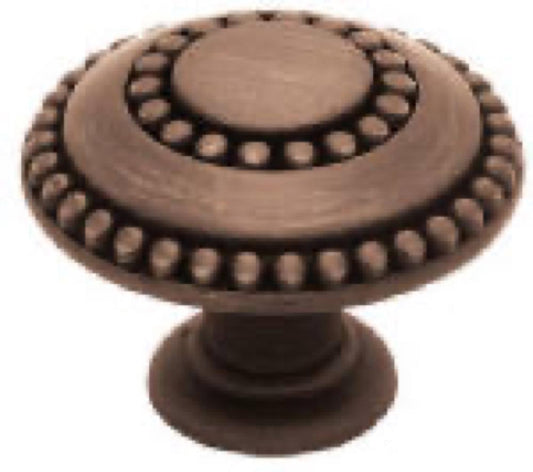 1.5" BRZ DBL Bead Knob