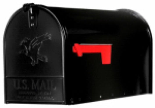 BLK LG T2 Rural Mailbox