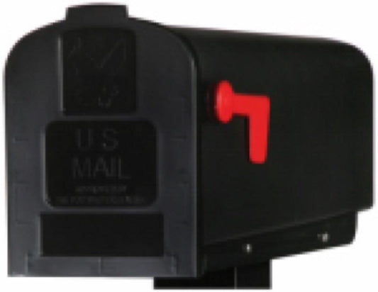 BLK Poly Rural Mailbox