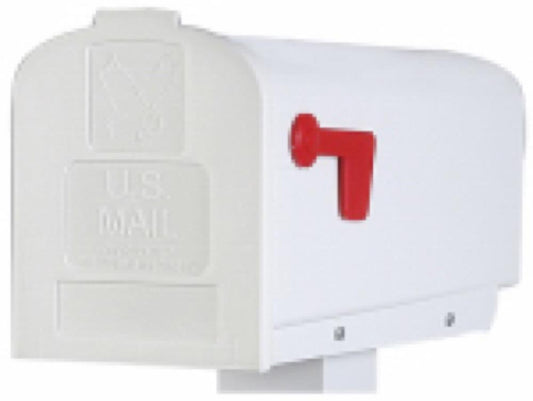 WHT Poly Rural Mailbox