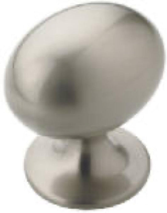 1-1/4" NI Oval Knob