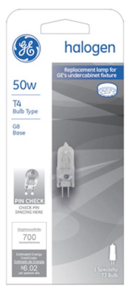 GE 50W QTZ Halo Lamp