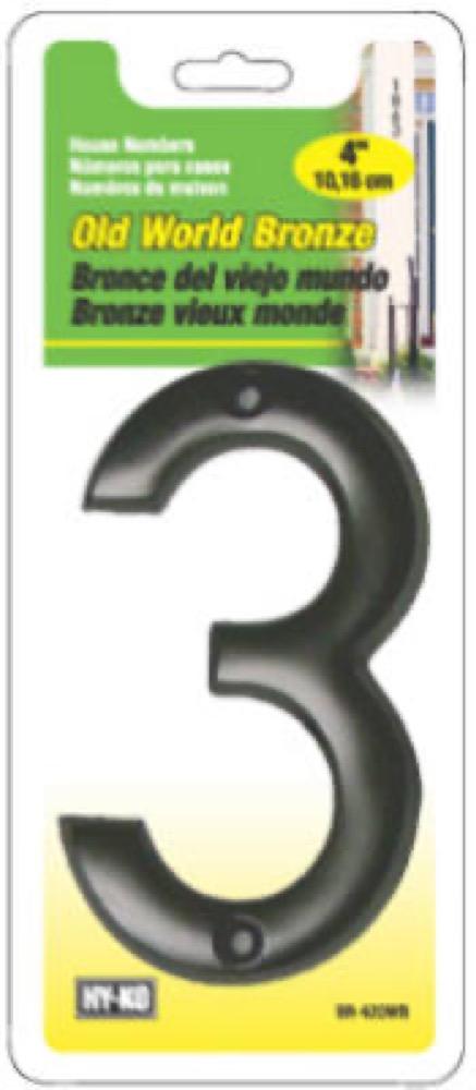 4"BRZ OldWorld Number 3