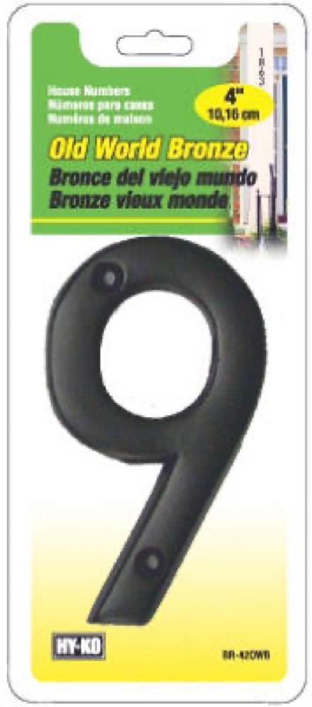 4"BRZ OldWorld Number 9