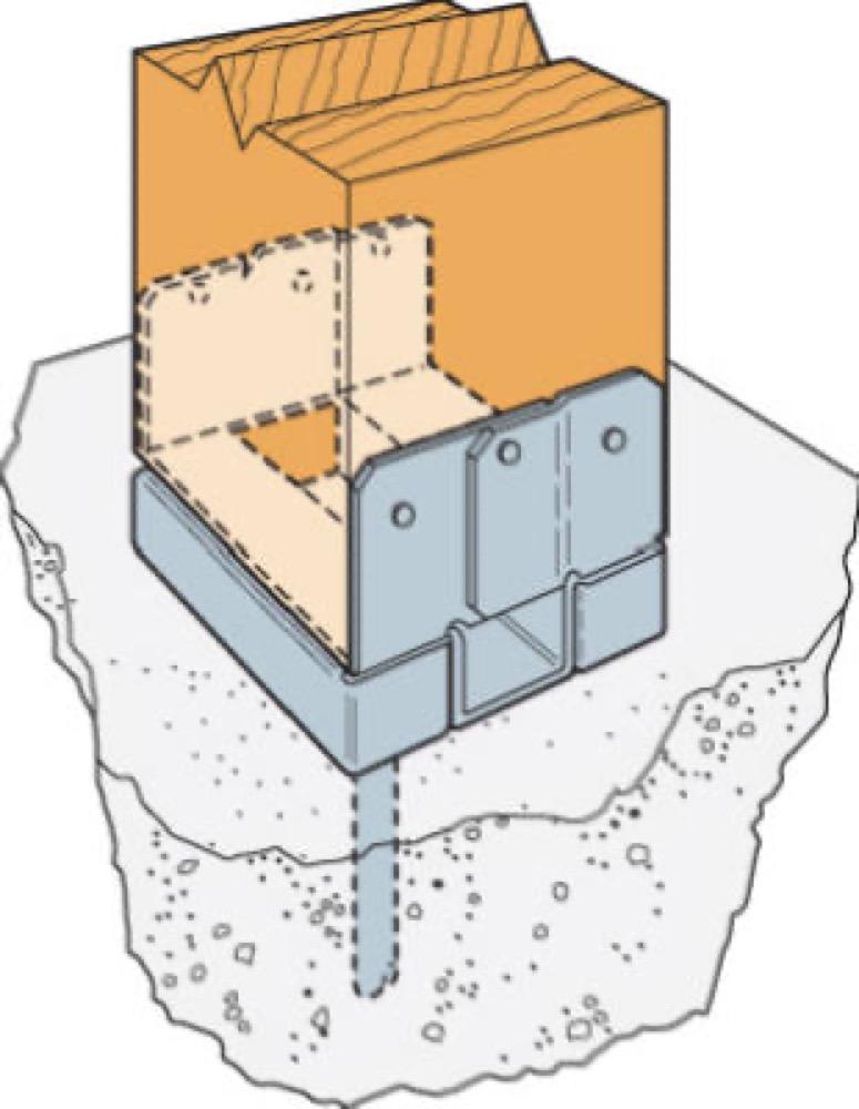 4x4 Standoff Post Base