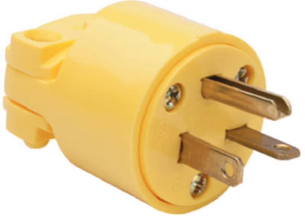 20A 250V YEL Plug