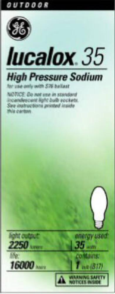 GE 35W Sodium Bulb