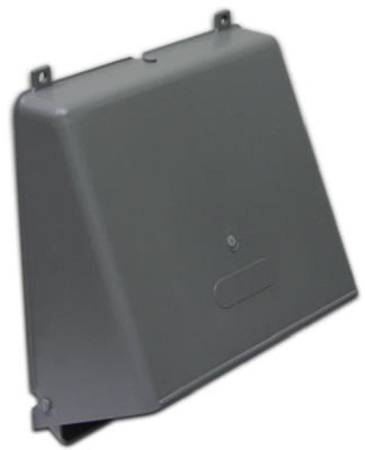 6"GRY RND Plas Wall Cap