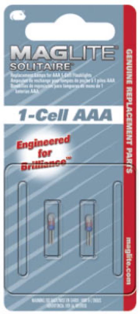 2PK AAA Solitaire Lamp