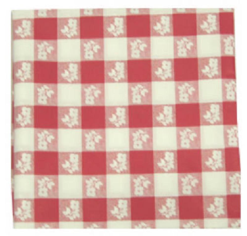 82" RND Ging Tablecloth