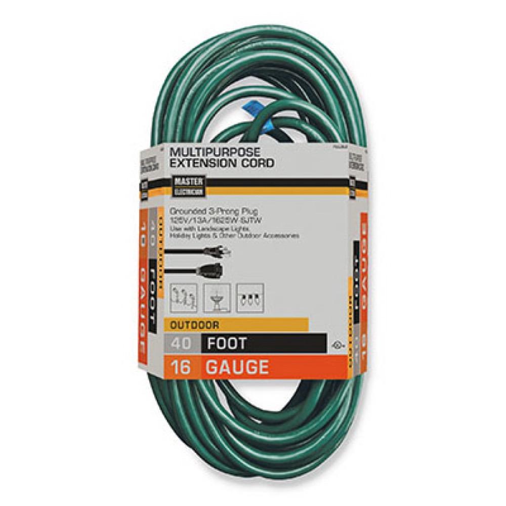ME40' 16/3 GRN EXT Cord