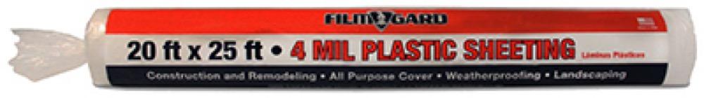 20x25 4Mil CLR Sheeting