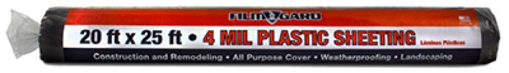 20x25 4Mil BLK Sheeting