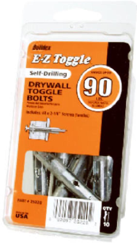 10PK Dry Toggle Bolt