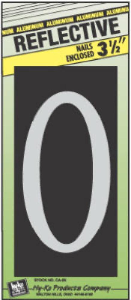 3-1/2" Refl ALU Num 0