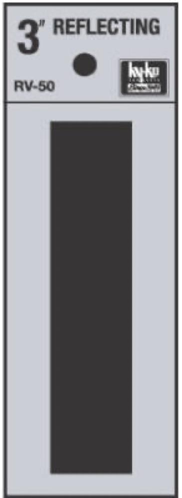 3" Refl Vinyl Letter I